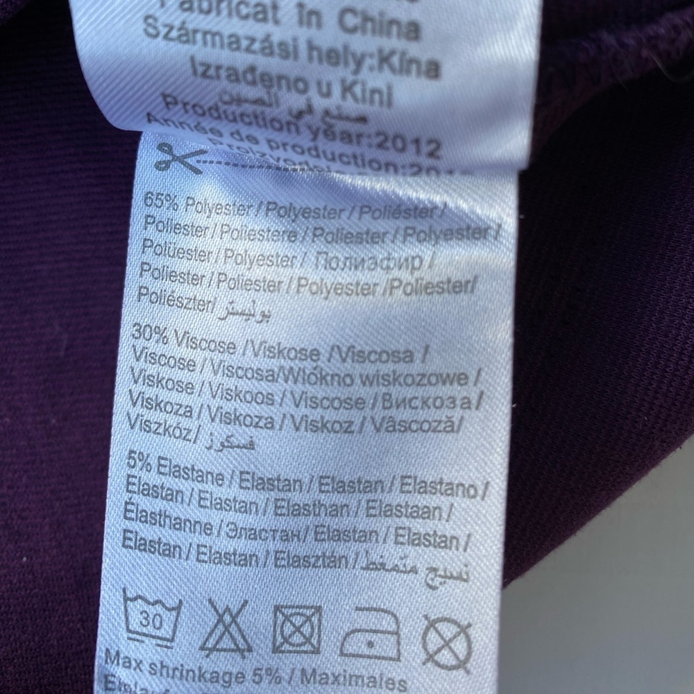 Vero Moda Asymmetrical Tulip Wrap Skirt, Rich Purple Colour, With Bow, Size L - Picture 4 of 6